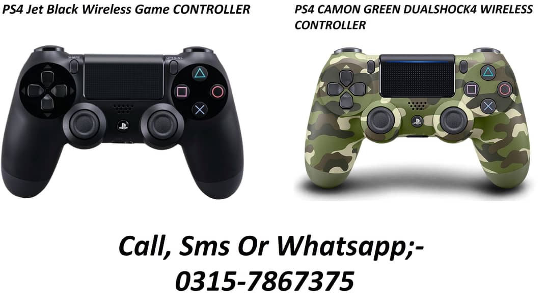 PS4 Jet Black CAMON GREEN DUALSHOCK4 WIRELESS CONTROLLER Play Station 0