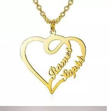 Gold Plated Name Lockets 2