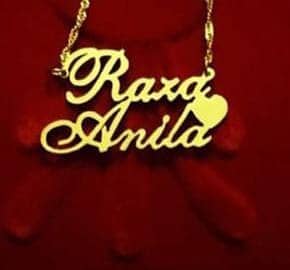 Gold Plated Name Lockets 7