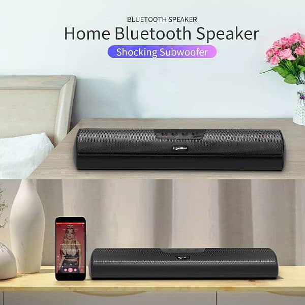 Wireless Bluetooth Soundbar, Desktop Speaker, Home Theater System 7