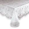 Vinyl Lace Tablecloth Protects Tablecover 0