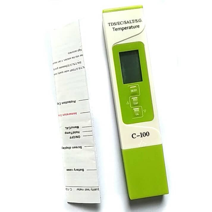 Food Salinity Meter 5 in 1 TDS/EC/Salinity/S. G/Temperature Water Mete 2