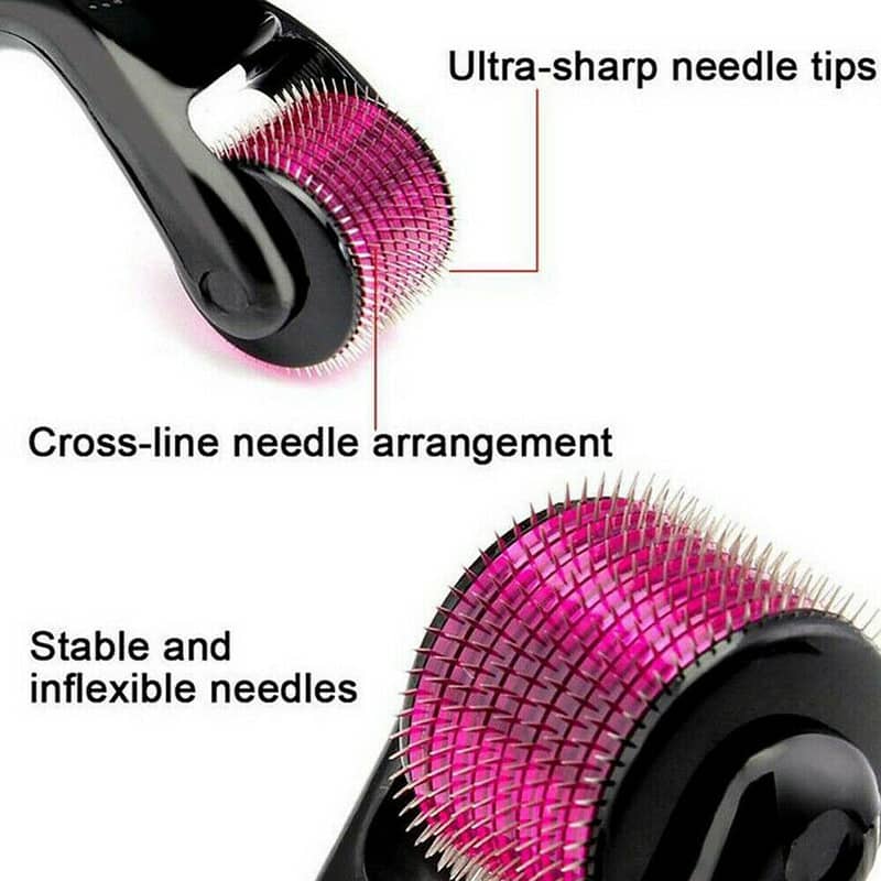 New) 540 Titanium Microneedle Derma Roller 0.5mm For Men/Women 3