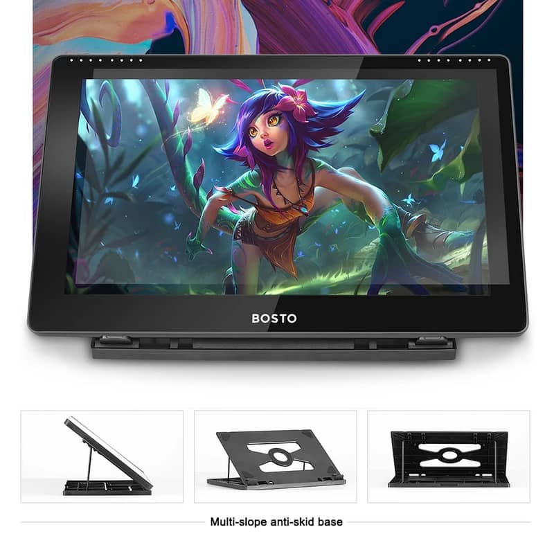 BOSTO BT-16HDT Portable 15.6Inch H-IPS LCD Graphics Drawing Tablet onl 3