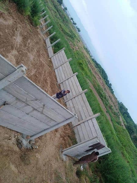 boundary wall (precast) and roof 3