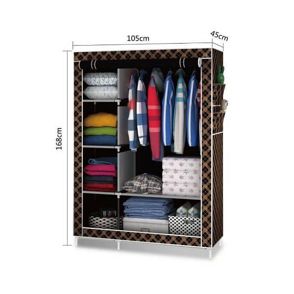 105nt Fashion Wardrobe Stylish Storage And Organizer Rack 2