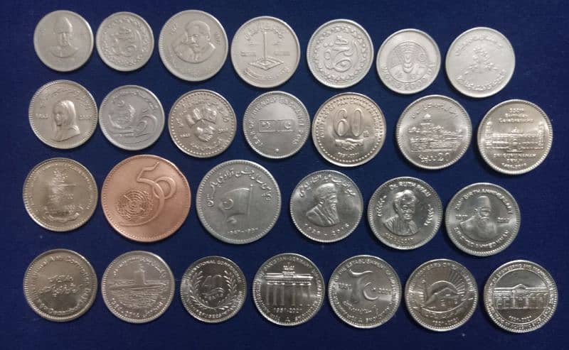 All 33 Memorial Coins Pakistan 1976 to 2024 Set (Discounted Price) 0