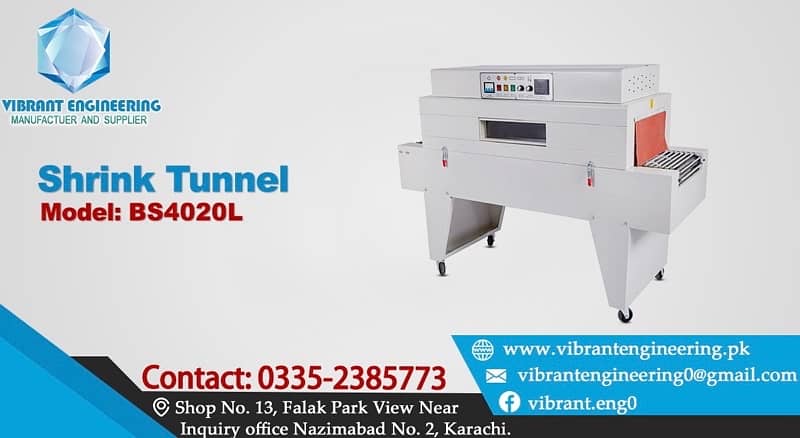 Shrink Tunnel | Shrink Wrap Packaging Machine | Sealing and Packing 0