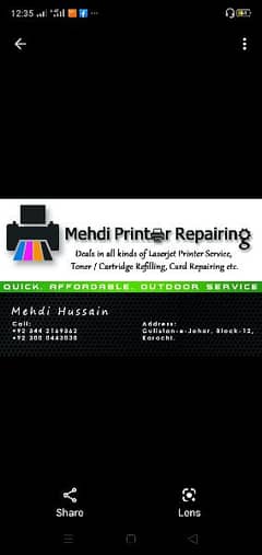 printer repairing and toner refilling