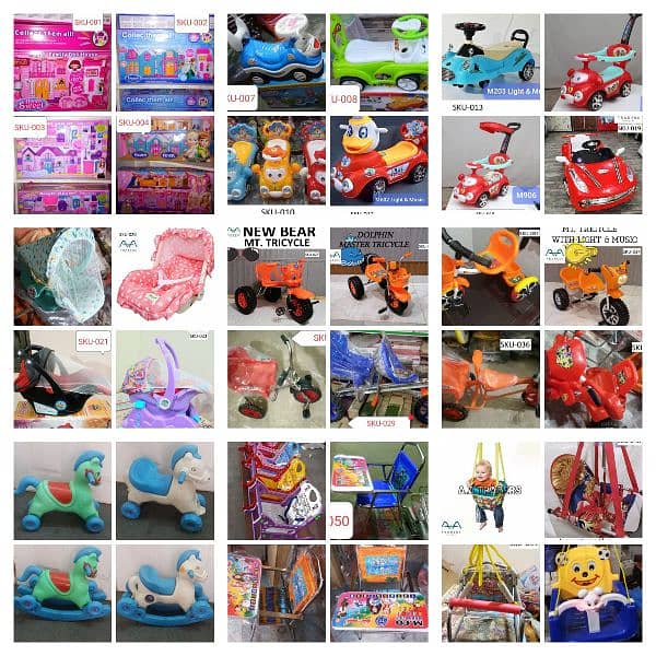 Baby Toys (PlayMat,Cars,CarryCot,Cycle,Chair,Jhula/Swing/Cradle,Walker 0