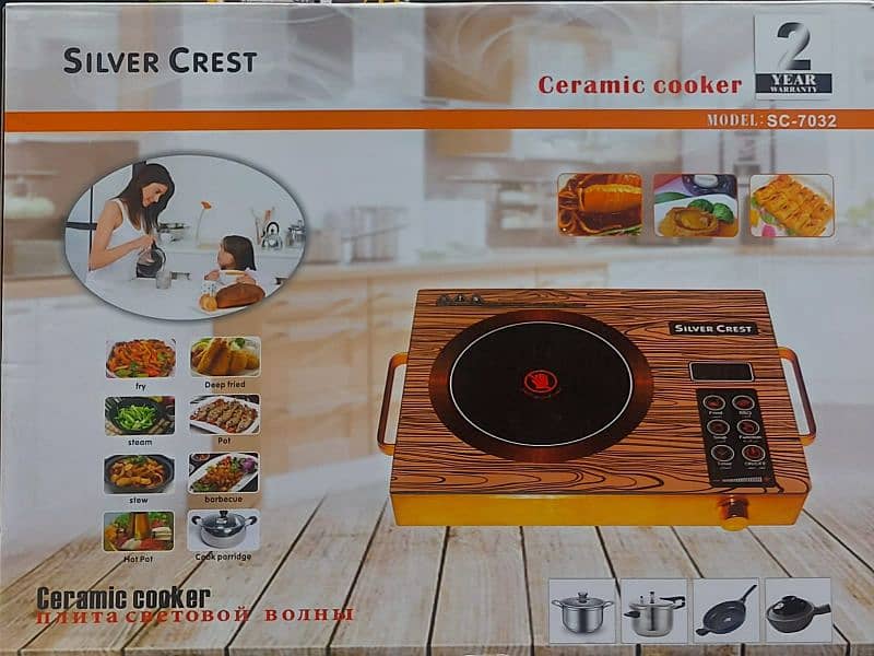 New Intelegent Electric Cermic Stove Infrared Induction Cooker 0