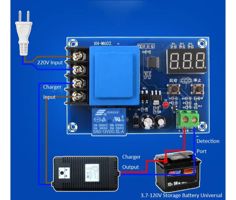 XH-M602 Charging & Discharging Module 3.7-120V Solar Lithium Battery 0