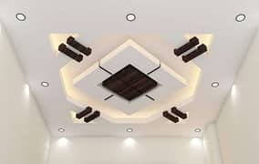 Pop ceiling work /Wall paneling/Best Roof 3D Fall ceiling Design