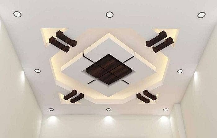 Pop ceiling work /Wall paneling/Best Roof 3D Fall ceiling Design 0