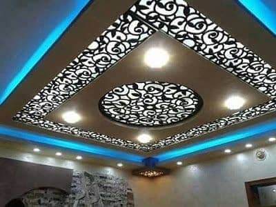 Pop ceiling work /Wall paneling/Best Roof 3D Fall ceiling Design 18
