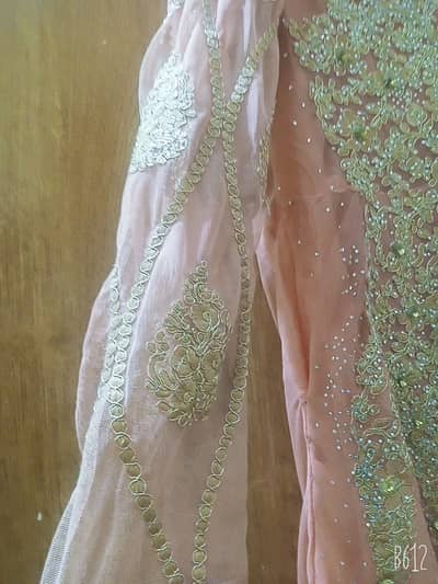 peach colour net mexi 3pc