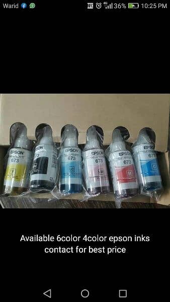 epson orginal ink sets 4/6 color available 0