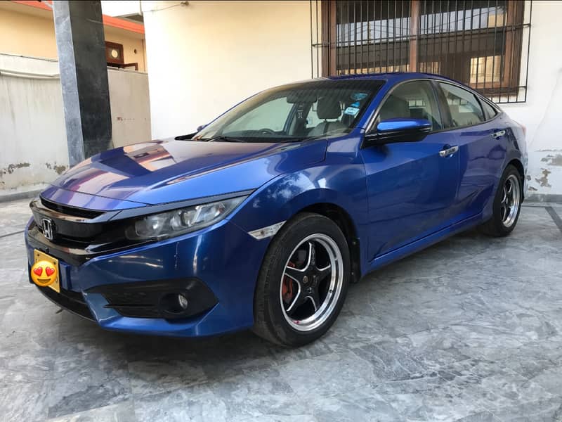 Honda Civic Turbo 1.5 VTEC CVT Model 2016 Karachi Registered 2016 Blue 1