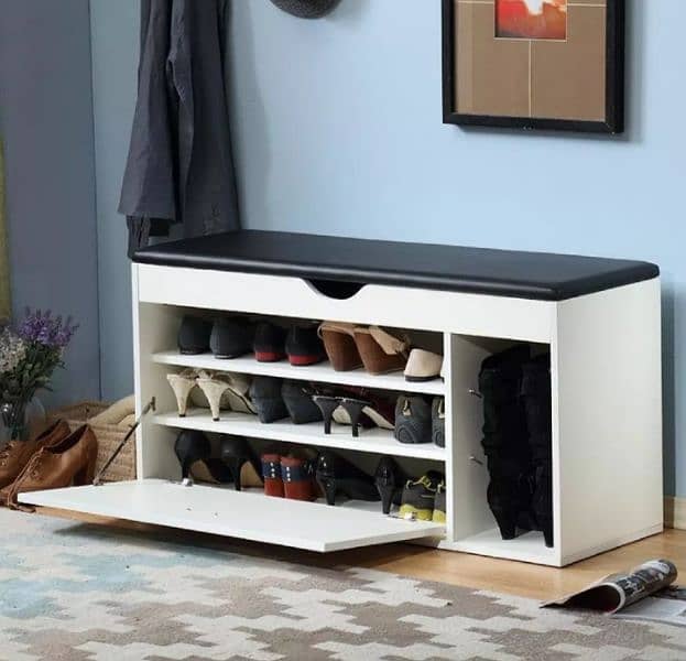 shoe rack+flip drawer shoe rck+ side table 1