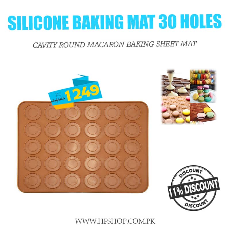 Silicone Baking Mat 30 Holes 0