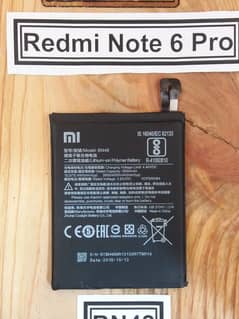 Xiaomi Redmi Note 6 Pro Battery Original Price in Pakistan Model BN48