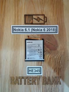 Nokia 6.1 Battery Replacement Original Price in Pakistan Model HE345