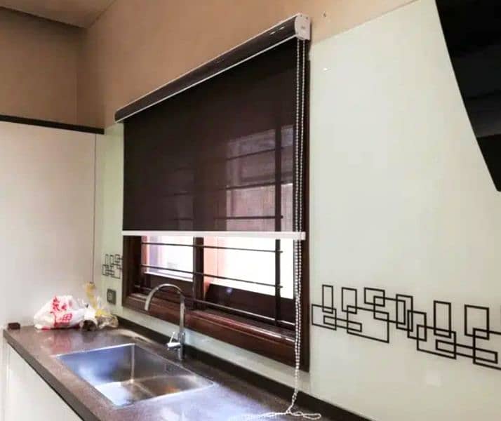 Motorized Window Roller Blinds / Motorized Curtains 1