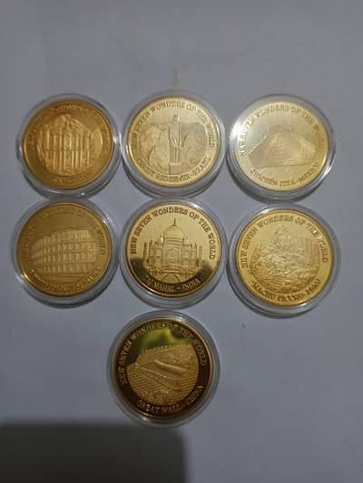 7 Wonders of the World Coin Set 0