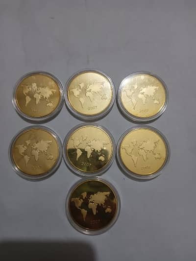 7 Wonders of the World Coin Set 1