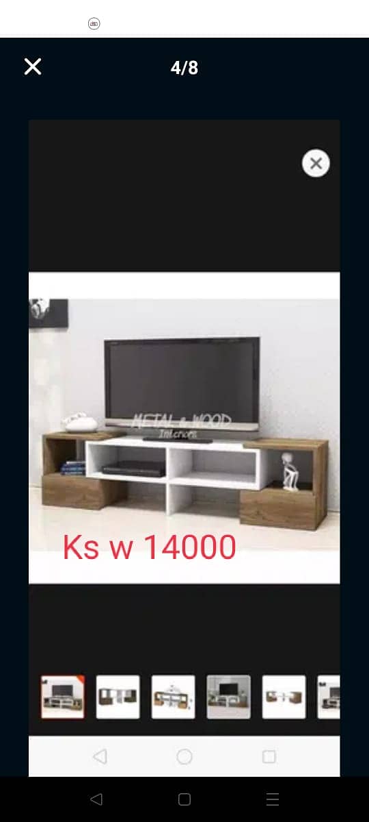 Shoe rack, Led tv rack, Wall tv consol, Iron wall stand, Dining table 8