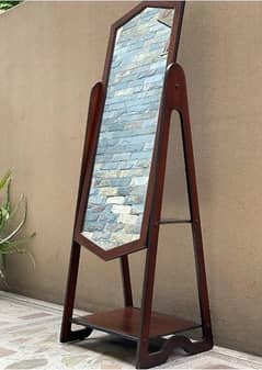 Wood standing Mirror