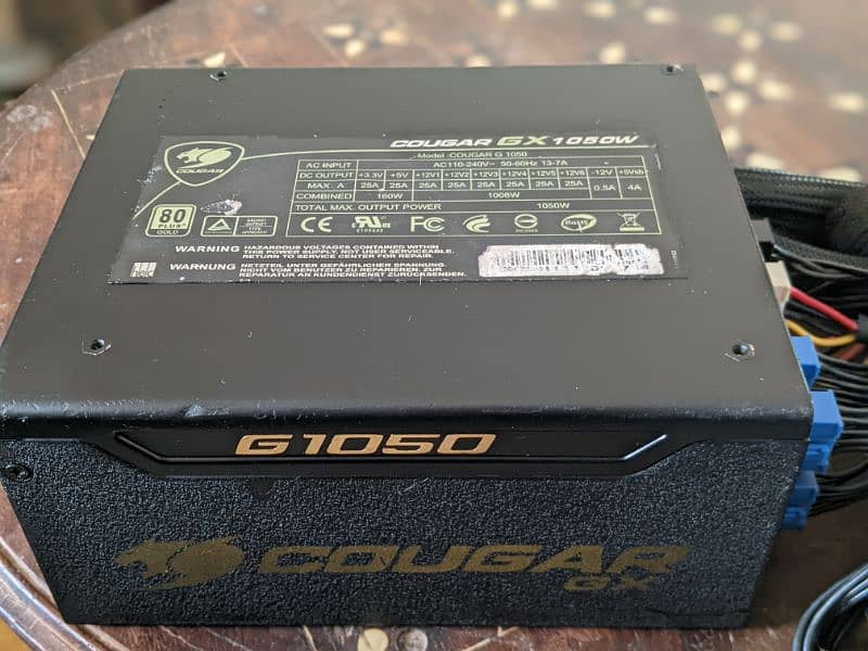 CaugarGX G1050w semi modular powerful 80plus Gold PSU (power supply) 0