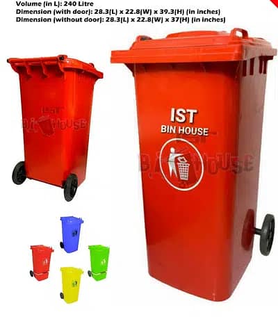 Dustbin/wastebins/Trash Bins/Wheelbin/Waste Trolley at wholesale price 0