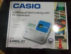 Casio KL G2 box pack label printer for bar code nd logo design