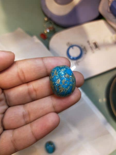 FEROZA TURQUOISE STONE GEMS 10