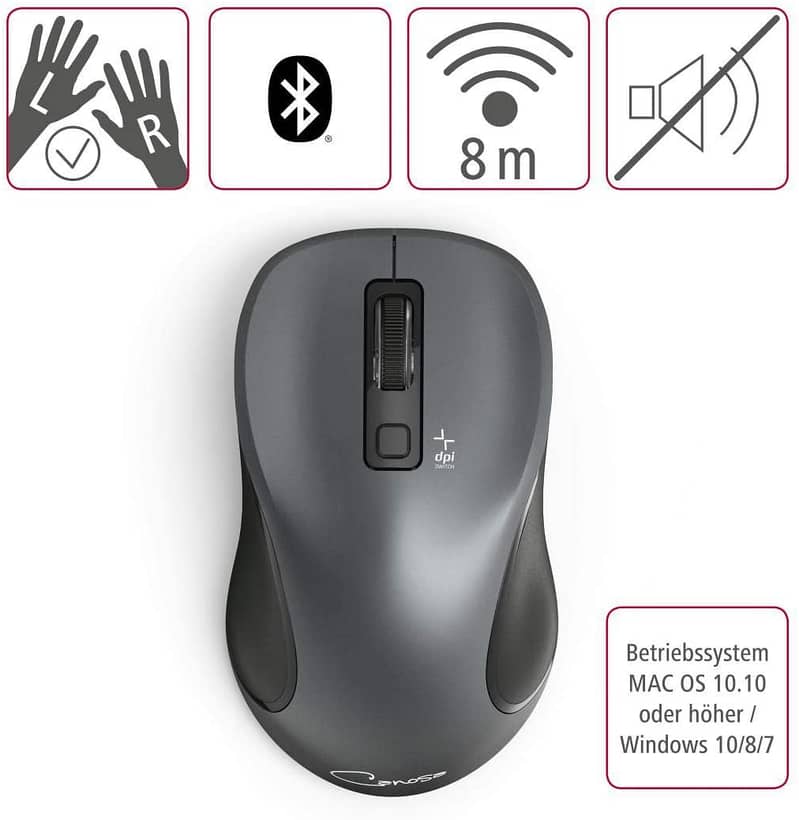 HAMA Canosa Bluetooth Mouse Anthracite uk IMPORT 2