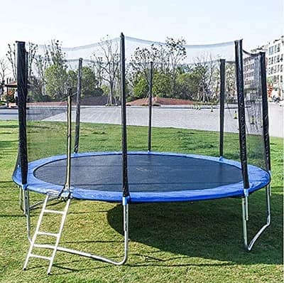 Trampoline with Enclosure Net,12 FT Trampoline with Safety Enclosure 4