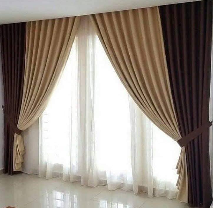 Modern Double Curtains, Curtain pair, Curtain for sale, Curtain design 7