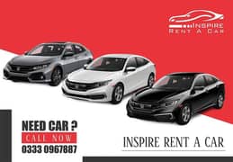 Honda Civic, Toyota Altis , Wagonr For Inspire Rent a car Service