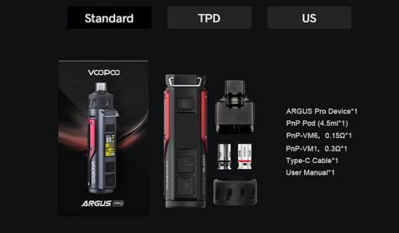 Voopoo Argus Pro 5 to 80 watts (vape/pod) 2