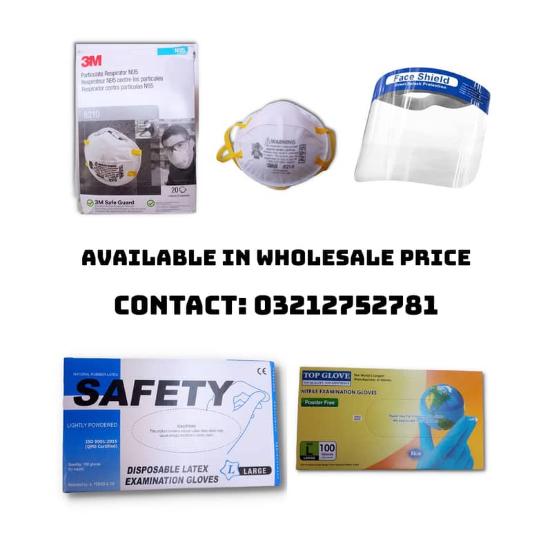 Surgical latex examination gloves nitrile vinyle top safety 3m mask 2