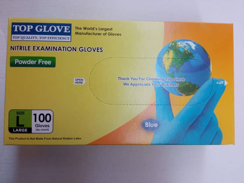 Surgical latex examination gloves nitrile vinyle top safety 3m mask 3
