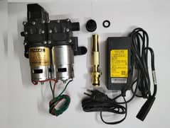 DC 12V Double Motor High Pressure Water Auto With Pump Adapter Nozzle