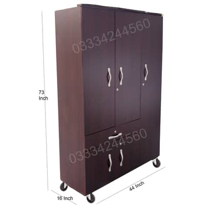 D4 6x4 Feet Large Wooden cupboard wardrode almari cabinet safe