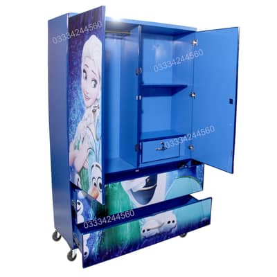 6x4 Feet Wooden Sheet Cupboard with two drawer Frozen Theme , Wardrobe