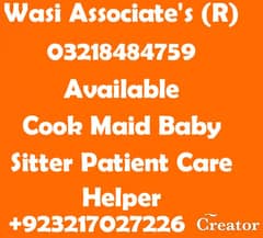 Cook Driver Maid Baby Care Patient Care Available. .