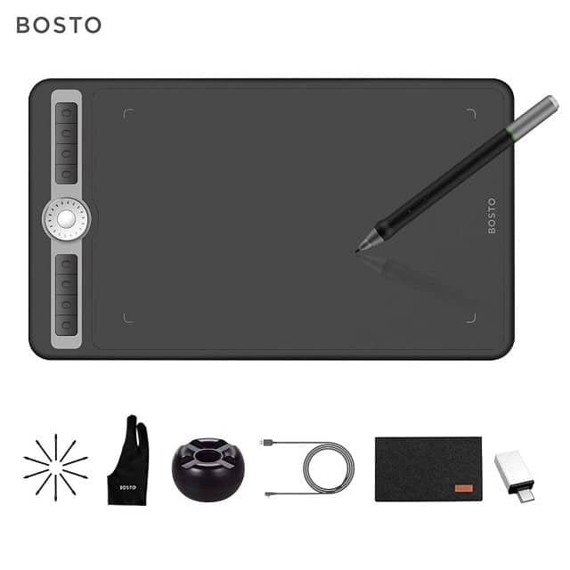 Drawing Tablet Orignal BOSTO T1060 Digital Graphic Tablet 10 x 6" 4