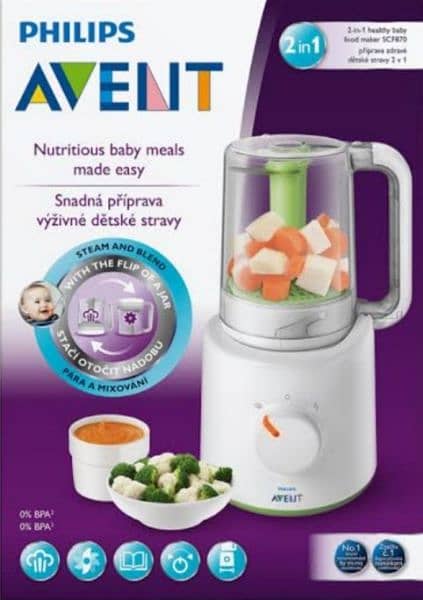 philips avent combined baby food machine steamer and blender tommee 0