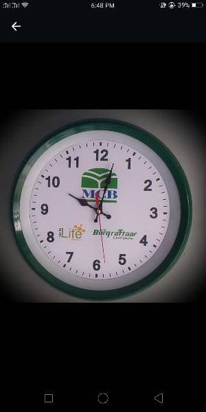 customize wall clock printing promotional advertising 2