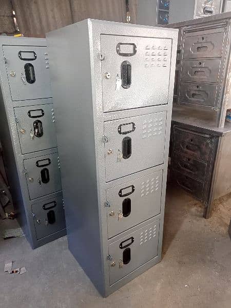 available now (13500) H:53"* W:18"* D:18" four units lockers 1